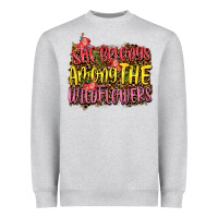 Heather Grey she belongs among the wildflowers Heavyweight Sweatshirt - NancyCooperArtShop