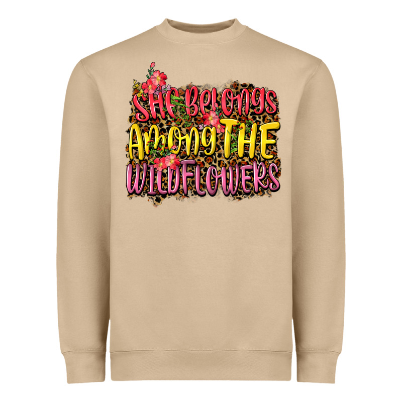 She Belongs Among The Wildflowers Heavyweight Sweatshirt by NancyCooperArtShop | Teevron