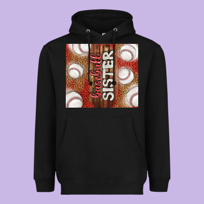 Baseball Sister Heavyweight Hoodie Designed By Tumblerdesignbyshophia