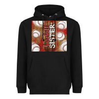 Black baseball sister Heavyweight Hoodie - TumblerDesignByShophia