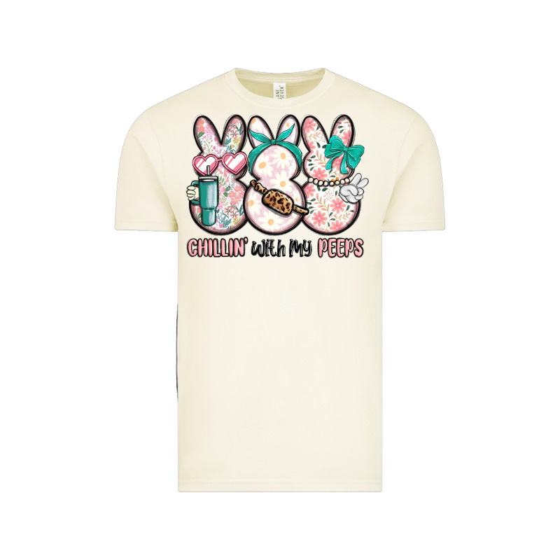 Easter Chilling With My Peeps Bunny Vintage Tee by MaliasSmallBusiness | Teevron
