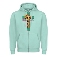 Seafoam Believe Cross Zipper Hoodie - Bettercallsaul