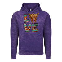 Cloud Purple love highland cow Vintage Hoodie - Jasminsmagicworld