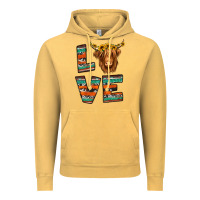 Vintage Mustard love highland cow Vintage Hoodie - Jasminsmagicworld