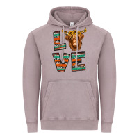 Vintage Zinc love highland cow Vintage Hoodie - Jasminsmagicworld