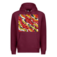 Burgundy bandana and cowhide pattern Premium Hoodie - TumblerDesignByShophia