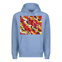 Colony Blue bandana and cowhide pattern Premium Hoodie - TumblerDesignByShophia