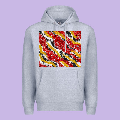 Bandana And Cowhide Pattern Premium Hoodie Designed By Tumblerdesignbyshophia