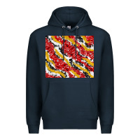 Navy bandana and cowhide pattern Premium Hoodie - TumblerDesignByShophia
