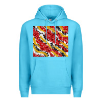 Ocean Blue bandana and cowhide pattern Premium Hoodie - TumblerDesignByShophia