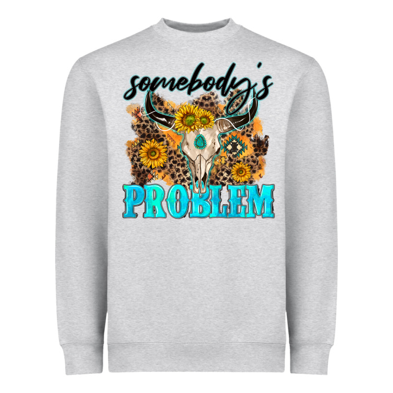 Somebodys Problem Heavyweight Sweatshirt by NancyCooperArtShop | Teevron