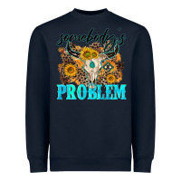 Navy somebodys problem Heavyweight Sweatshirt - NancyCooperArtShop
