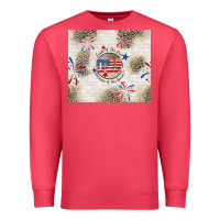 Cardinal usa land of the free because of the brave Premium Sweatshirt - TumblerDesignByShophia