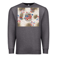 Charcoal Heather usa land of the free because of the brave Premium Sweatshirt - TumblerDesignByShophia