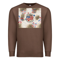 Chestnut usa land of the free because of the brave Premium Sweatshirt - TumblerDesignByShophia