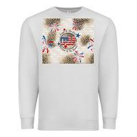 Dove Grey usa land of the free because of the brave Premium Sweatshirt - TumblerDesignByShophia