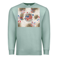 Seafoam usa land of the free because of the brave Premium Sweatshirt - TumblerDesignByShophia