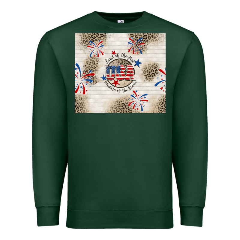 Usa Land Of The Free Because Of The Brave Premium Sweatshirt by TumblerDesignByShophia | Teevron