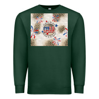 Sports Green usa land of the free because of the brave Premium Sweatshirt - TumblerDesignByShophia