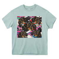 Arona dachshund Heavy Core Tee - BarkalooDesign