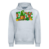 Heather Grey luck with gnome and beer bbs Urban Hoodie - BundleAndBundleShop
