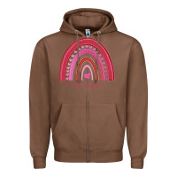 Chestnut Valentines Day Rainbow Zipper Hoodie - Bettercallsaul