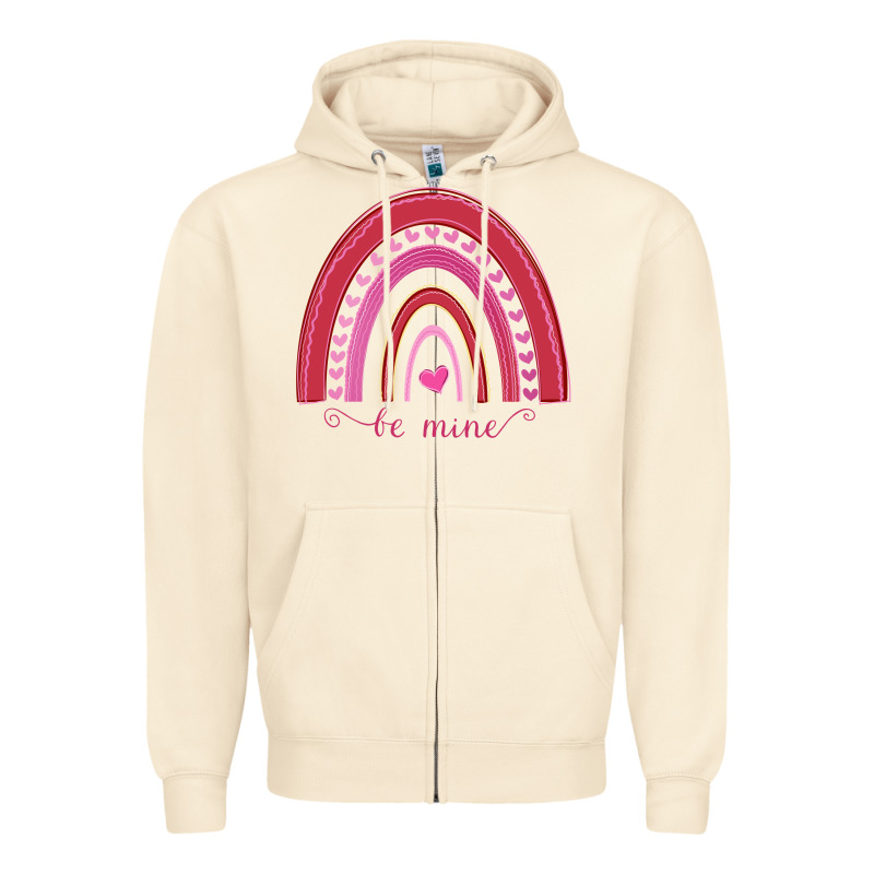 Valentines Day Rainbow Zipper Hoodie by Bettercallsaul | Teevron