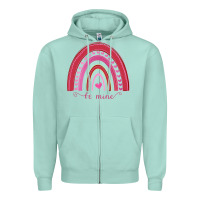 Seafoam Valentines Day Rainbow Zipper Hoodie - Bettercallsaul