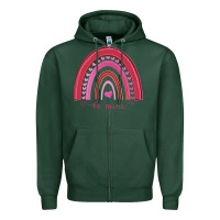 Sports Green Valentines Day Rainbow Zipper Hoodie - Bettercallsaul