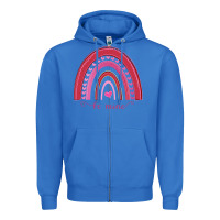 True Royal Valentines Day Rainbow Zipper Hoodie - Bettercallsaul