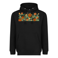 Black boho plant Heavyweight Hoodie - TumblerDesignByShophia