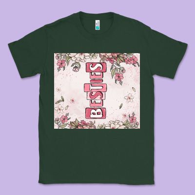 Besties Classic Tee Designed By Maliassmallbusiness