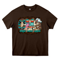 Chocolate Brown cma Heavy Core Tee - RacoonDesign