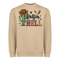 Raisin Hell Cowboy Cactus Heavyweight Sweatshirt | Teevron