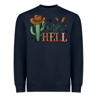 Navy raisin hell cowboy cactus Heavyweight Sweatshirt - MaliasSmallBusiness