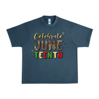 Midnight Navy celebrate juneteenth Urban Heavy Tee - MaliasSmallBusiness