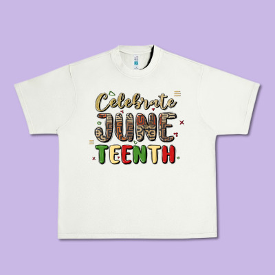 Celebrate Juneteenth Urban Heavy Tee Designed By Maliassmallbusiness