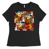 Christmas Leopard Duck Ladies Tee | Teevron