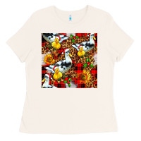 Bone christmas leopard duck Ladies Tee - FaDigitalArtStudio