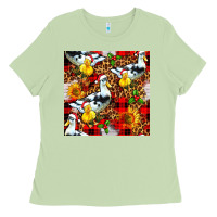 Matcha christmas leopard duck Ladies Tee - FaDigitalArtStudio
