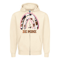 Sandshell Valentines Day Rainbow, Valentines Day Rainbow Cowhide, Zipper Hoodie - Bettercallsaul