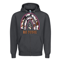 Smoke Valentines Day Rainbow, Valentines Day Rainbow Cowhide, Zipper Hoodie - Bettercallsaul
