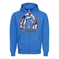 True Royal Valentines Day Rainbow, Valentines Day Rainbow Cowhide, Zipper Hoodie - Bettercallsaul
