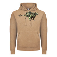 Vintage Coffee Ankylosaurus T-Rex Vintage Hoodie - LillyAllenDesigns