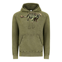 Vintage Olive Ankylosaurus T-Rex Vintage Hoodie - LillyAllenDesigns