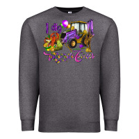 Charcoal Heather I dig Mardi Gras Premium Sweatshirt - HowdyJamesFarm