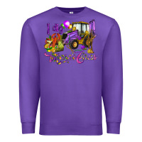 Purple I dig Mardi Gras Premium Sweatshirt - HowdyJamesFarm