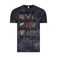 Cloud Black god says i am hunting Vintage Tee - MaliasSmallBusiness