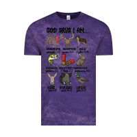 Cloud Purple god says i am hunting Vintage Tee - MaliasSmallBusiness