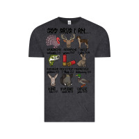 Vintage Black god says i am hunting Vintage Tee - MaliasSmallBusiness
